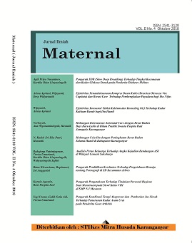 					Lihat Vol 2 No 4 (2018): MATERNAL (JURNAL ILMIAH)
				
